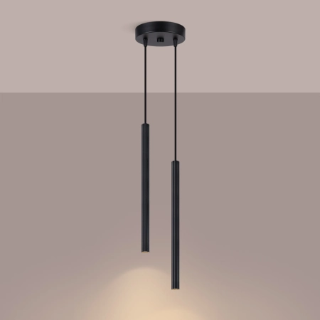 Lampa wisząca ARCHE 2P czarna SL.1867 - Sollux