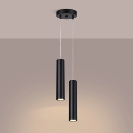 Lampa wisząca LAGOS 2P czarna SL.1869 - Sollux