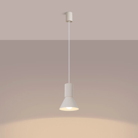 Lampa wisząca ESTRIA 1 beżowa SL.1870 - Sollux