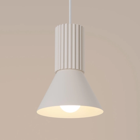 Lampa wisząca ESTRIA 1 beżowa SL.1870 - Sollux