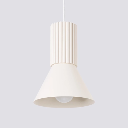 Lampa wisząca ESTRIA 1 beżowa SL.1870 - Sollux