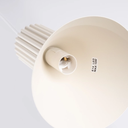 Lampa wisząca ESTRIA 1 beżowa SL.1870 - Sollux