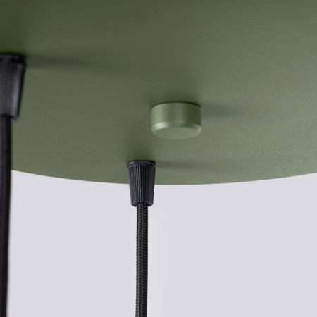 Lampa wisząca ESTRIA 3P beżowa/zielona oliwka SL.1873 - Sollux