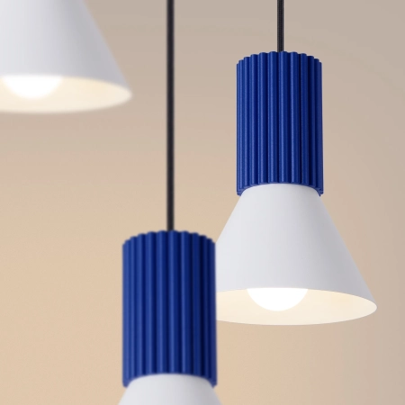 Lampa wisząca ESTRIA 3P biała/ultramaryna SL.1875 - Sollux