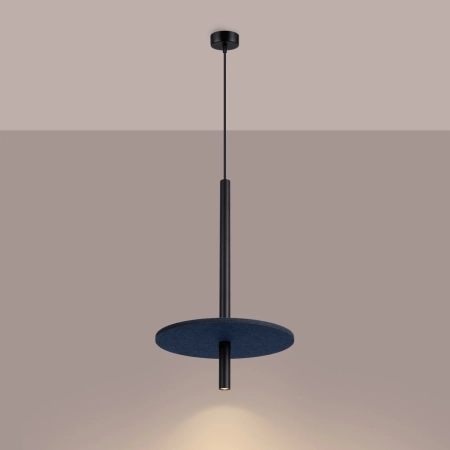 Lampa wisząca FELTRO 1 czarna/granatowa SL.1881 - Sollux