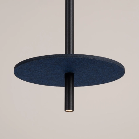 Lampa wisząca FELTRO 1 czarna/granatowa SL.1881 - Sollux