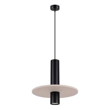 Lampa wisząca PELTA 1 czarna/beżowa SL.1882 - Sollux