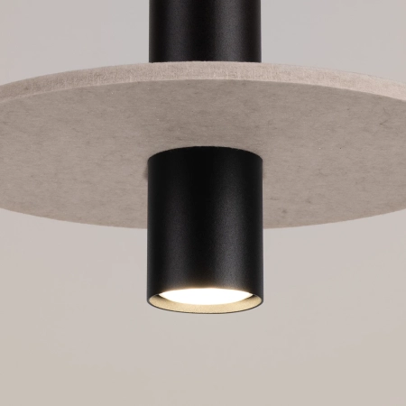 Lampa wisząca PELTA 1 czarna/beżowa SL.1882 - Sollux