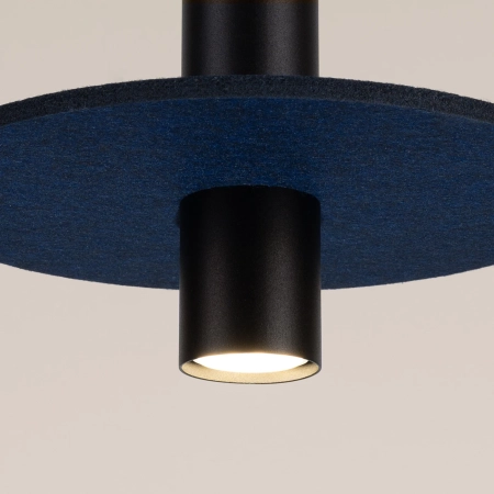 Lampa wisząca PELTA 1 czarna/granatowa SL.1884 - Sollux