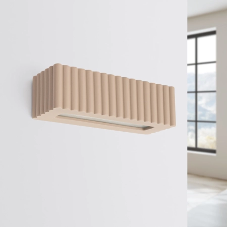 Kinkiet ceramiczny RIGATA taupe SL.1887 - Sollux