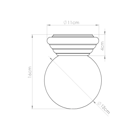 Plafon łazienkowy  ZORI ultramaryna IP44 SL.1902 - Sollux