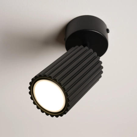 Plafon aluminiowy czarny regulowany 18cm KARBON 1 z serii KARBON SL.1913 - Sollux Lighting