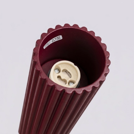 Plafon aluminiowy kwadratowy burgundowy 10cm KARBON 10 z serii KARBON SL.1917 - Sollux Lighting
