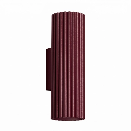 Kinkiet aluminiowy burgundowy 2-punktowy 20cm z serii KARBON SL.1926 - Sollux Lighting