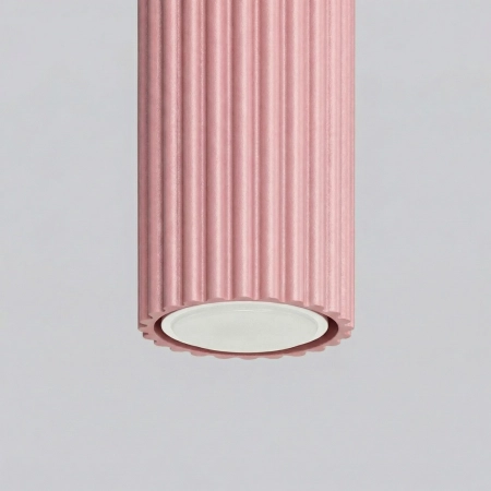 Plafon aluminiowy różowy kwadratowy 10cm z serii KARBON SL.1930 - Sollux Lighting