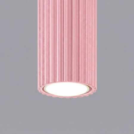 Plafon aluminiowy różowy kwadratowy 10cm z serii KARBON SL.1930 - Sollux Lighting