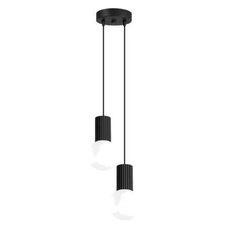 Lampa wisząca HALO 2P czarna SL.1972 - Sollux