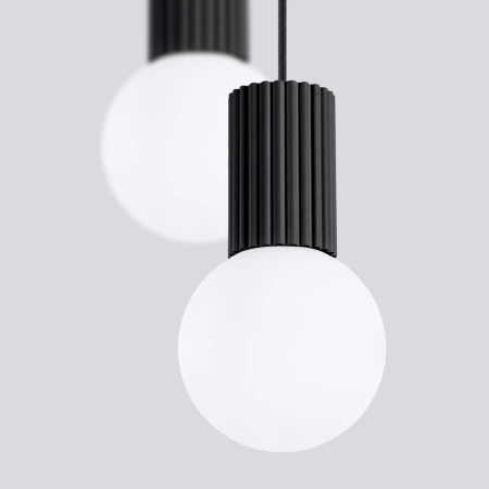 Lampa wisząca HALO 2P czarna SL.1972 - Sollux