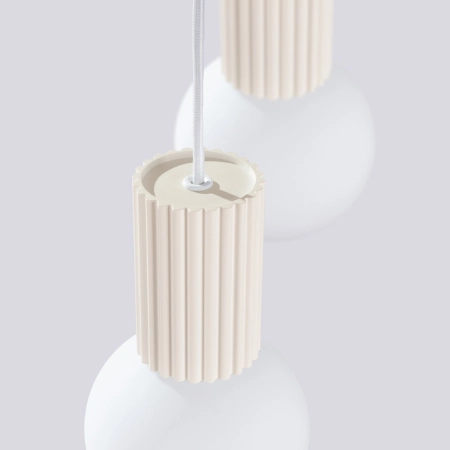 Lampa wisząca HALO 2P beżowa SL.1973 - Sollux