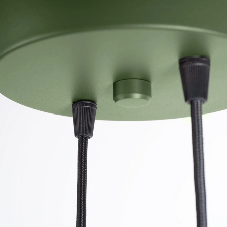 Lampa wisząca HALO 2P zielona oliwka SL.1974 - Sollux