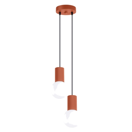 Lampa wisząca HALO 2P ochra czerwona SL.1975 - Sollux