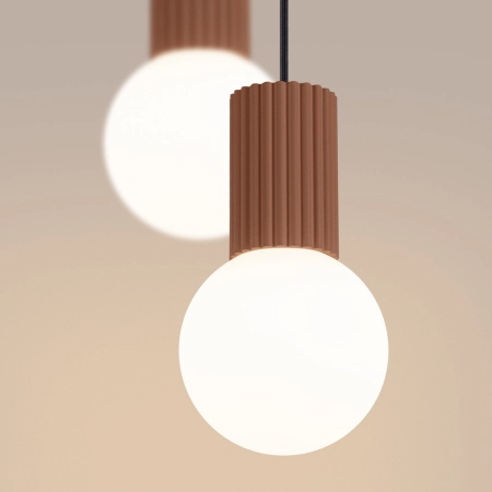 Lampa wisząca HALO 2P mocca SL.1976 - Sollux