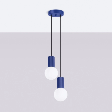 Lampa wisząca HALO 2P ultramaryna SL.1977 - Sollux