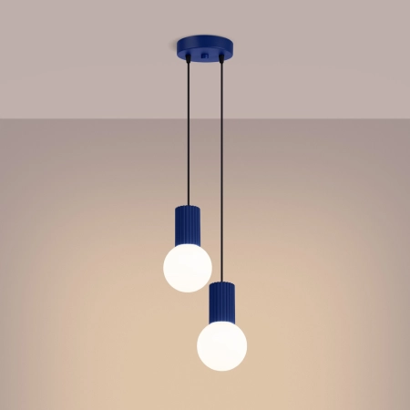 Lampa wisząca HALO 2P ultramaryna SL.1977 - Sollux