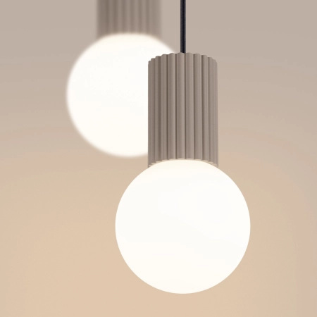 Lampa wisząca HALO 2P taupe SL.1978 - Sollux
