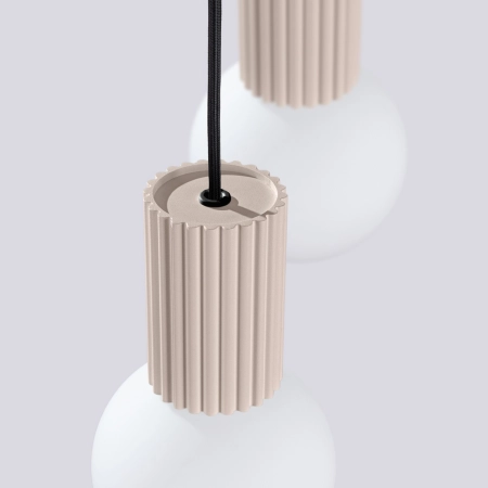Lampa wisząca HALO 2P taupe SL.1978 - Sollux