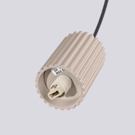 Lampa wisząca HALO 2P taupe SL.1978 - Sollux