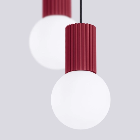 Lampa wisząca HALO 2P burgund SL.1979 - Sollux