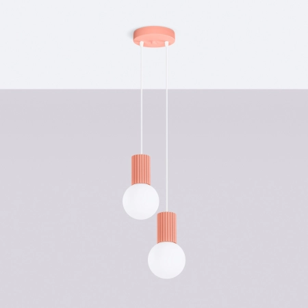 Lampa wisząca HALO 2P brzoskwiniowa SL.1980 - Sollux