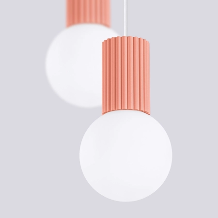 Lampa wisząca HALO 2P brzoskwiniowa SL.1980 - Sollux
