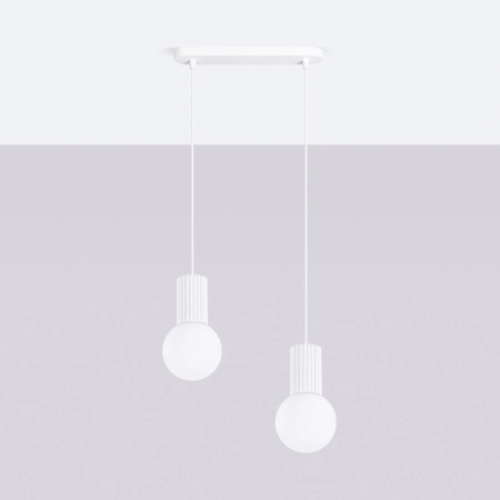 Lampa wisząca HALO 2L biała SL.1981 - Sollux
