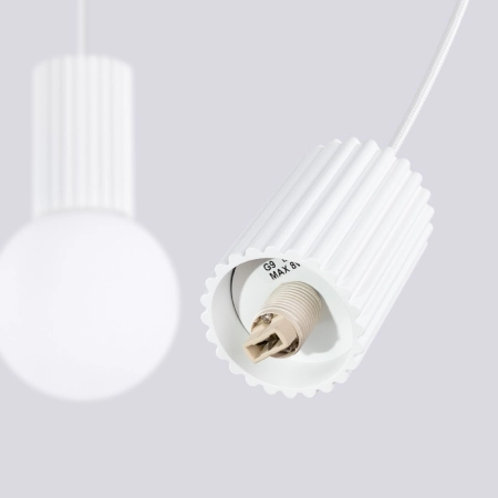 Lampa wisząca HALO 2L biała SL.1981 - Sollux