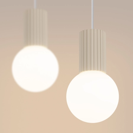 Lampa wisząca HALO 2L beżowa SL.1983 - Sollux