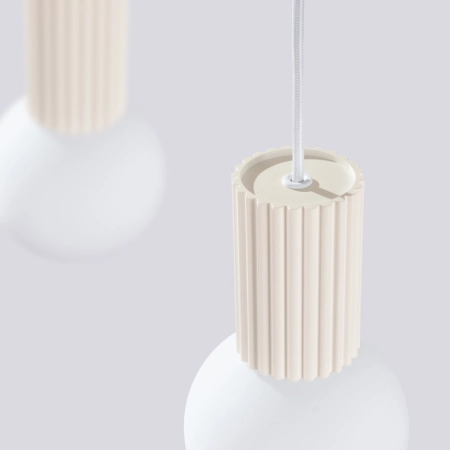 Lampa wisząca HALO 2L beżowa SL.1983 - Sollux