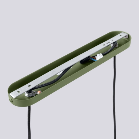 Lampa wisząca HALO 2L zielona oliwka SL.1984 - Sollux