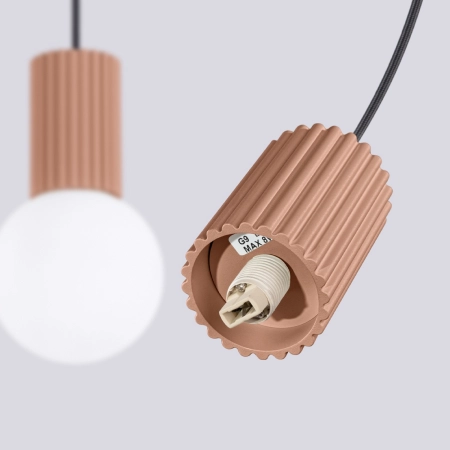 Lampa wisząca HALO 2L mocca SL.1986 - Sollux