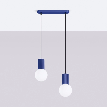 Lampa wisząca HALO 2L ultramaryna SL.1987 - Sollux
