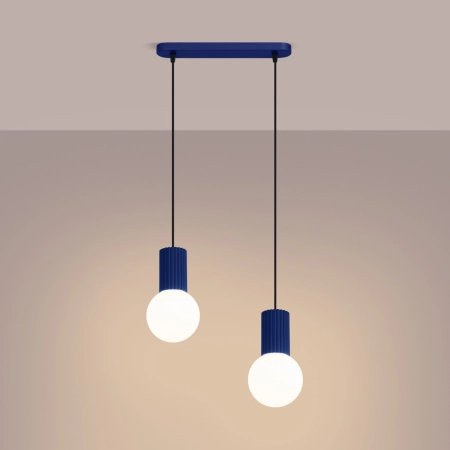 Lampa wisząca HALO 2L ultramaryna SL.1987 - Sollux