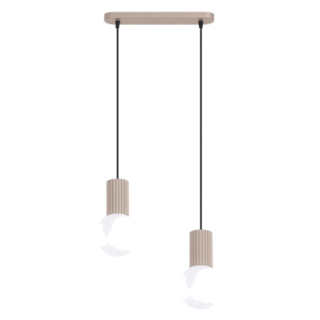 Lampa wisząca HALO 2L taupe SL.1988 - Sollux