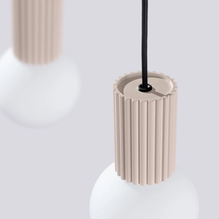 Lampa wisząca HALO 2L taupe SL.1988 - Sollux