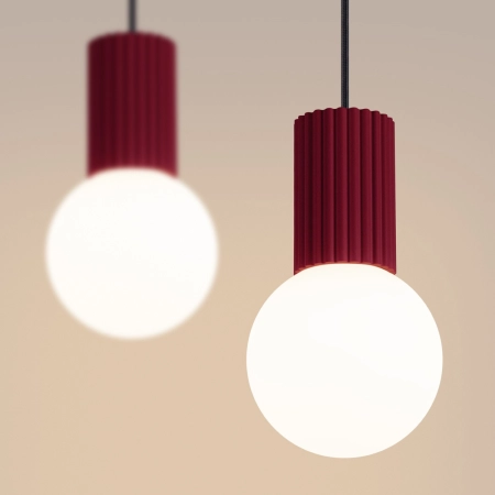 Lampa wisząca HALO 2L burgund SL.1989 - Sollux