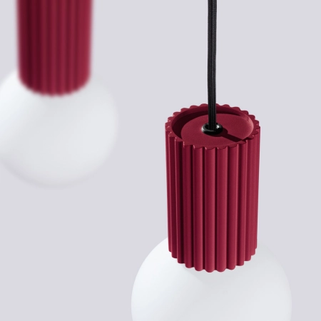 Lampa wisząca HALO 2L burgund SL.1989 - Sollux