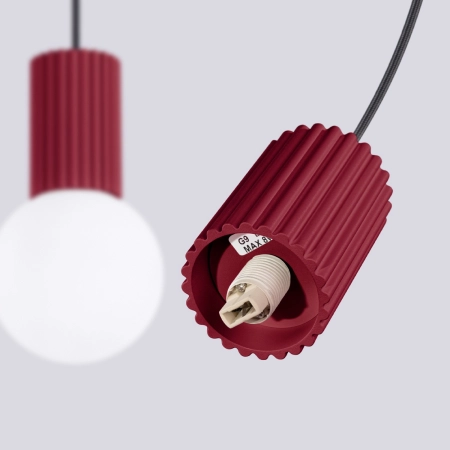 Lampa wisząca HALO 2L burgund SL.1989 - Sollux
