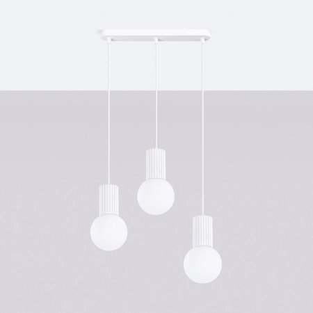 Lampa wisząca HALO 3L biała SL.1991 - Sollux