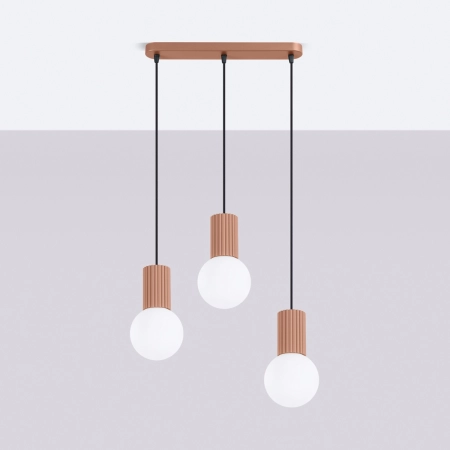 Lampa wisząca HALO 3L mocca SL.1996 - Sollux