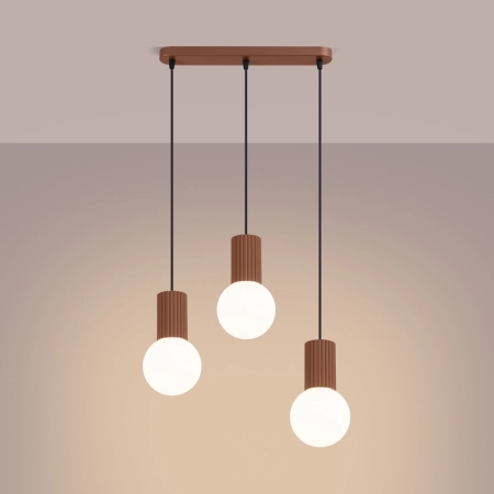 Lampa wisząca HALO 3L mocca SL.1996 - Sollux